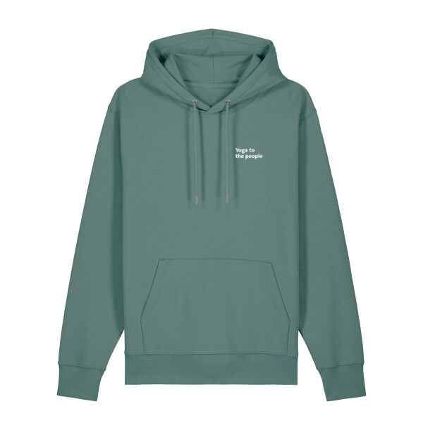 YOGA Unisex Hoodie - zwart of donkergroen Thumbnail
