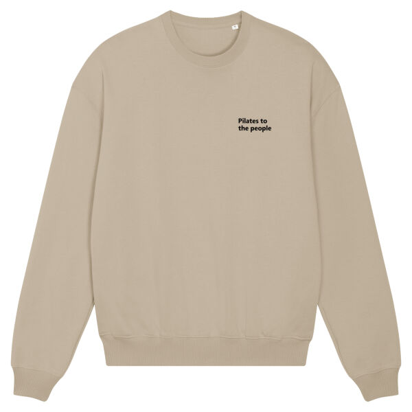 PILATES Unisex sweater - zand of grijs Thumbnail